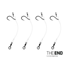 Delphin THE END CHOD Rig kötött horog 4db 6cm / 0.45mm/#6