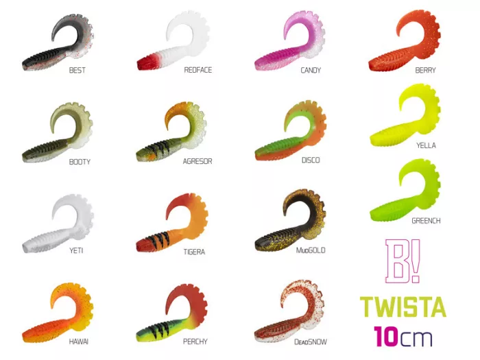 Gumihal Delphin TWISTA UVs / 5db 10cm/DISCO