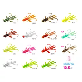   Top mix Delphin MANYA UVs nimfa / 5db 10.5cm / Pearl + Candy + Firedot + Reactor + Brick