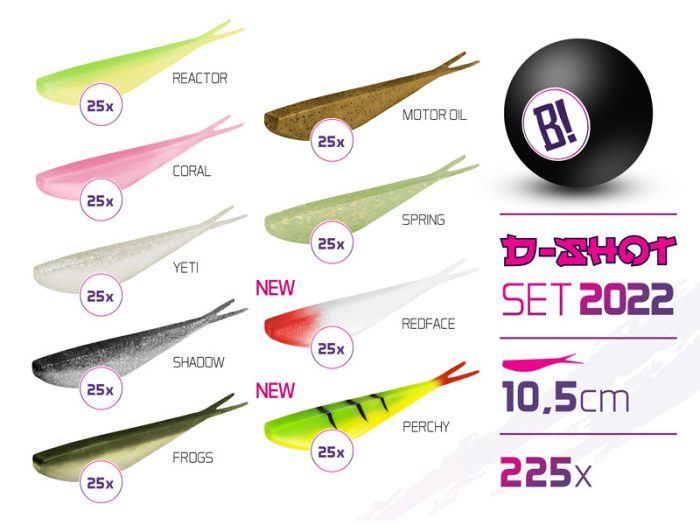 BOMB D-SHOT 2022 csali szett 10,5cm / 225db 10,5cm