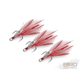 Delphin B!RD Hook TRIPLE / 3db piros tollak #8