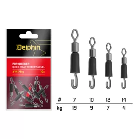   Delphin FDR Quicker Csavarodás mentes gyors forgókapocs / 10db #14/4kg