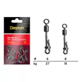   Delphin Method QuiX oldalvonalas forgókapocs / 10 db #6/27kg