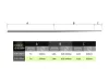 Kónuszos dobó előke Delphin Conic SHOCKER REAXE / 6x13m 0.22mm-0.40mm