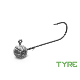 Grub-tartóval ellátott Delphin TYRE jigfej / 5 db 40g-4/0