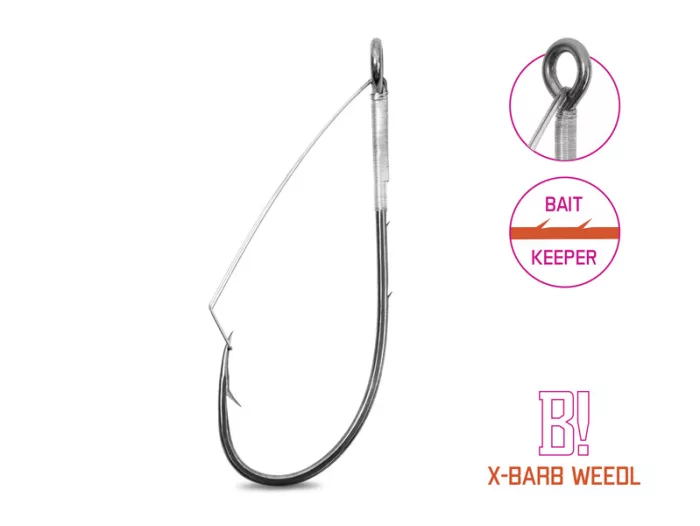 Delphin B! X-BARB WEEDL bokorugró cheburashka horog / 8db 2/0