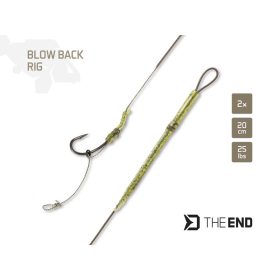 Delphin THE END Blow Back Rig / 2 db 20cm/25lbs/#8