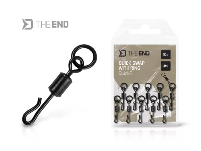 Delphin THE END QuickS gyorskapcsos forgó karikával / 10 db #4