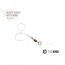   Delphin THE END QuickS gyorskapcsos forgó karikával / 10 db #4