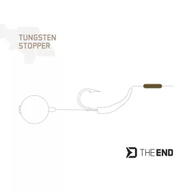 Delphin THE END volfrám stopper / 24 db 2x7mm