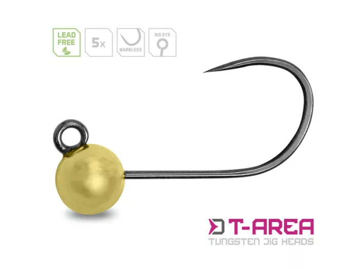 Delphin T-AREA BL Tungsten jig / 5 db arany/4mm/0,6g/#6