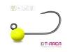 Delphin T-AREA BL Tungsten jig / 5 db fluo sárga/4mm/0,6g/#6