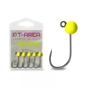   Delphin T-AREA BL Tungsten jig / 5 db fluo sárga/4mm/0,6g/#6