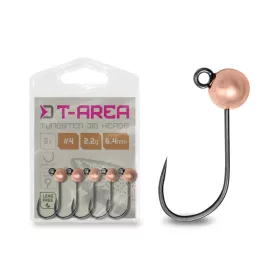 Delphin T-AREA BL Tungsten jig / 5 db réz/4,6mm/0,9g/#6
