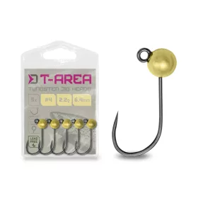 Delphin T-AREA BL Tungsten jig / 5 db arany/4,6mm/0,9g/#6