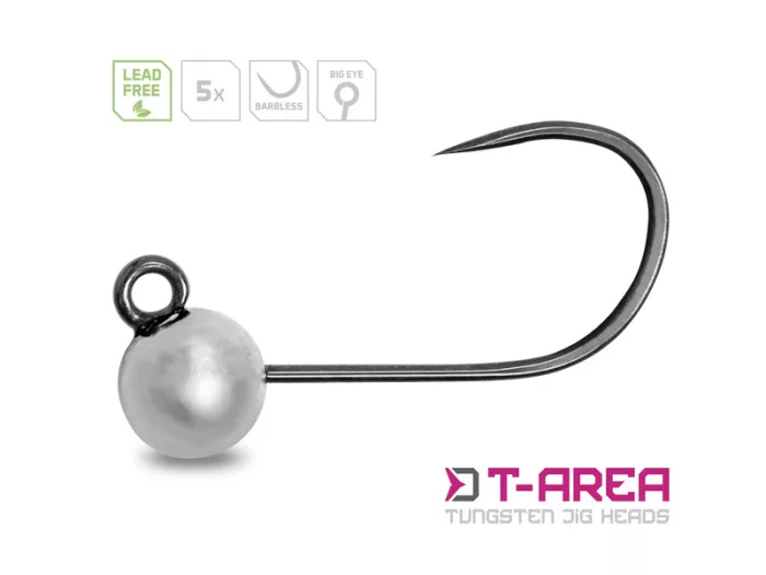 Delphin T-AREA BL Tungsten jig / 5 db ezüst/4,6mm/0,9g/#6