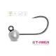 Delphin T-AREA BL Tungsten jig / 5 db ezüst/4,6mm/0,9g/#6