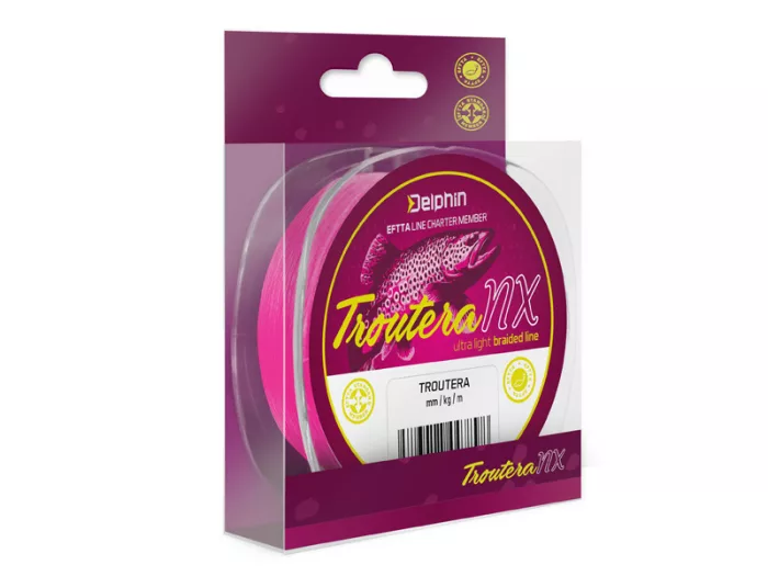 Delphin TROUTERA NX / rózsaszín 0,085mm 3,4kg 135m