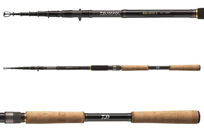 Daiwa Ballistic X Tele Spin 1208TXH
8sct 40-110g 3.60m