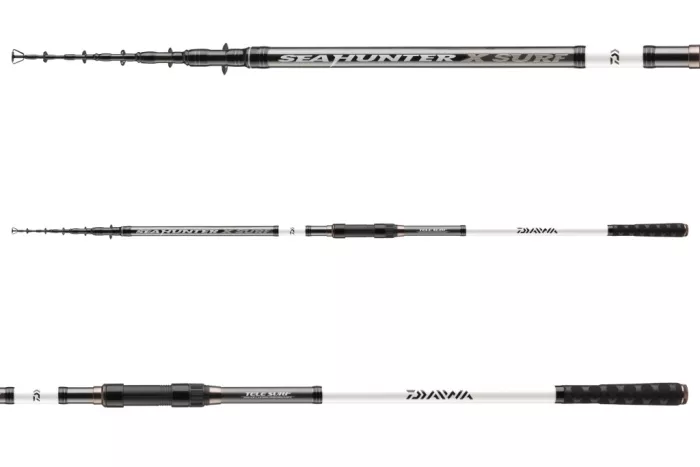 Daiwa Seahunter X Tele Surf 396MH
6sct 60-180g 3.90m