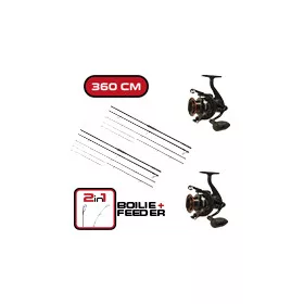   CARP EXPERT MAX2 BOT DOUBLE TIP 360 MAX2 DT 6000 ORSÓVAL DUOPACK