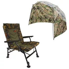   CARP EXPERT COMFORT CAMO SZÉK 250 CM ESERNYŐS FÉLSÁTORRAL
