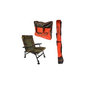   CARP EXPERT COMFORT CAMO SZÉK BOTZSÁKKAL ÉS SZÁKTARTÓ TÁSKÁVAL