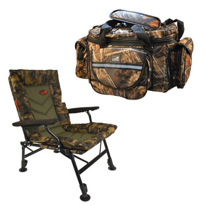 CARP EXPERT COMFORT CAMO SZÉK CXP CAMOU 25*50CM VÁLLTÁSKÁVAL