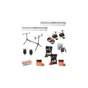   CARP EXPERT MAX2 360 DUPLA BOJLIS SZETT RODPODDAL, KAPÁSJELZŐVEL ÉS CSALIKKAL