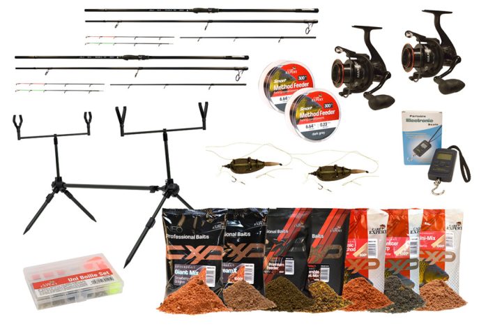 CARP EXPERT MAX2 360 DUPLA FEEDER SZETT RODPODDAL ÉS CSALIKKAL