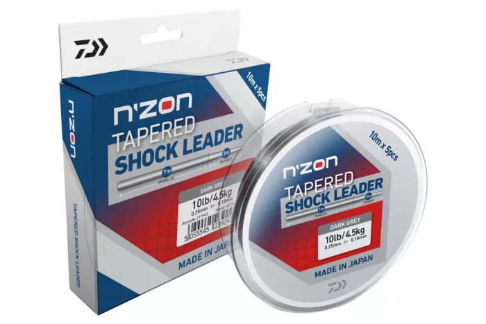 Daiwa N'Zon Tapered Shock Leader
grey transparent 0.22-0.30mm 5x10m