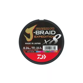 Daiwa J-Braid Expedition X8
multi-color 0.28mm 26.40kg 3000m