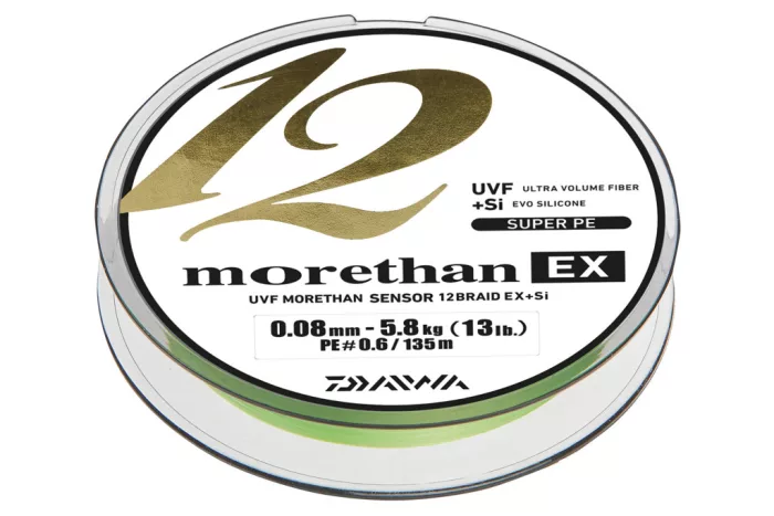 Daiwa Morethan 12 Braid EX+Si
lime green 0.14mm 12.20kg 135m