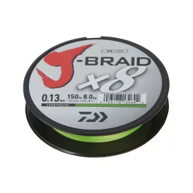 Daiwa J-Braid X8
chartreuse 0.13mm 8.00kg 300m