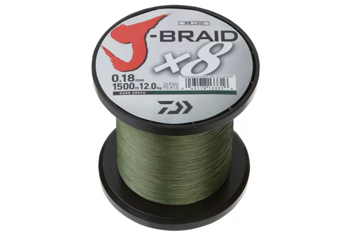 Daiwa J-Braid X8
dark green 0.10mm 6.00kg 150m
