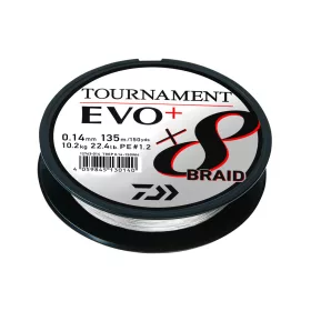 Daiwa Tournament X8 Braid Evo+
white 0.12mm 8.60kg 2700m