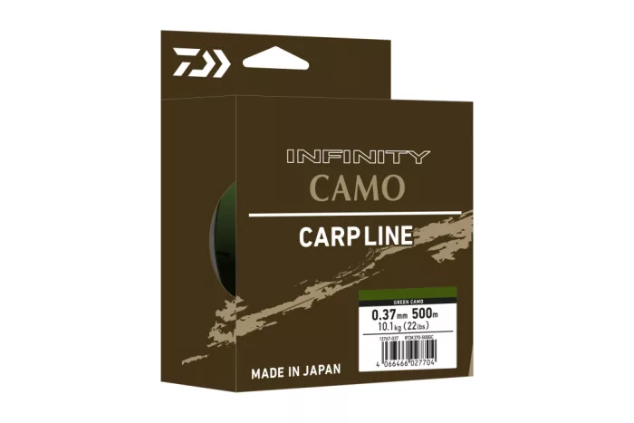 Daiwa Infinity® Camo
green camo 0.41mm 11.60kg 500m