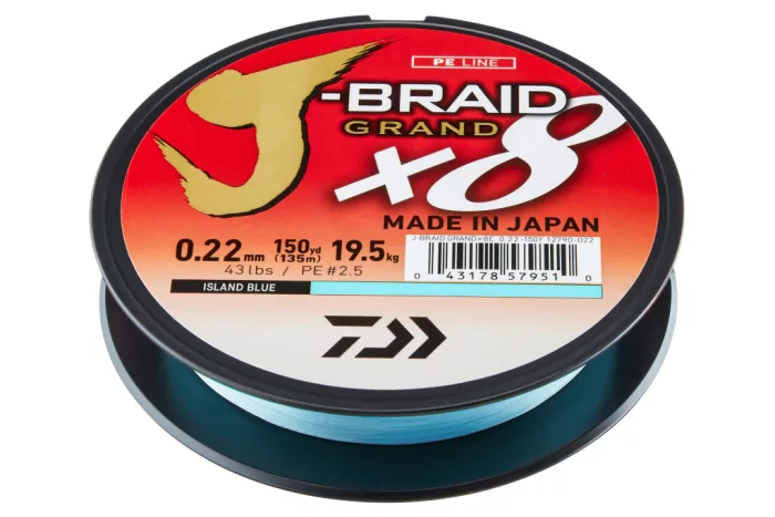 Daiwa J-Braid Grand X8
multi-color 0.20mm 16.00kg 3000m