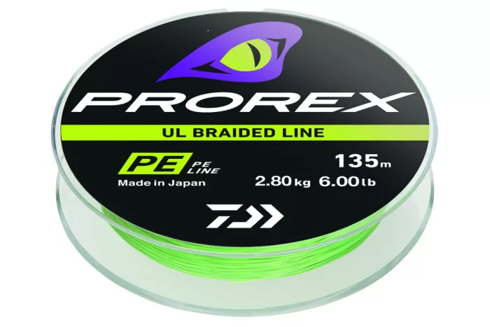 Daiwa Prorex UL Finesse Braid
chartreuse PE0.6 4.30kg 135m
