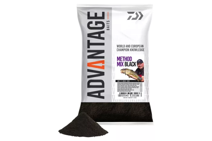 Daiwa Advantage etetőanyag
method mix black 1kg