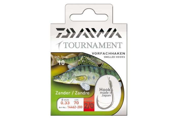 Daiwa Tournament süllőző horog
silver 70cm #1/0 0.30mm 10db