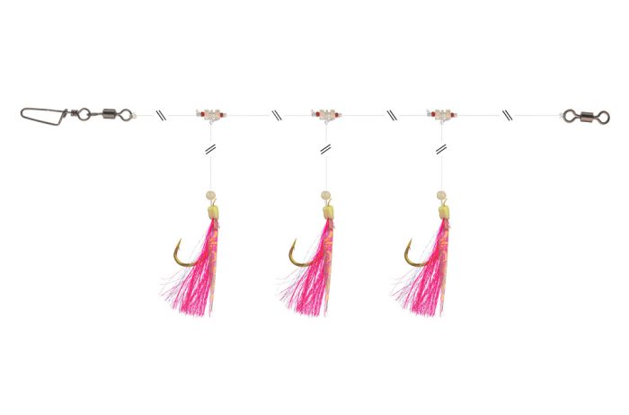 Daiwa GrandWave tőkehalazó szerelék
pink 150.0cm #4/0 3horog