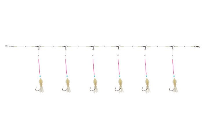 Daiwa GrandWave vörös sügerező szerelék
white 600.0cm 6horog #5/0