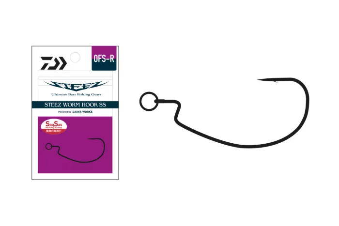 Daiwa Steez Worm Hook
Offset Ring #2/0 3db