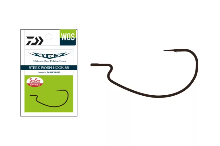 Daiwa Steez Worm Hook
Wide Offset #4/0 6db