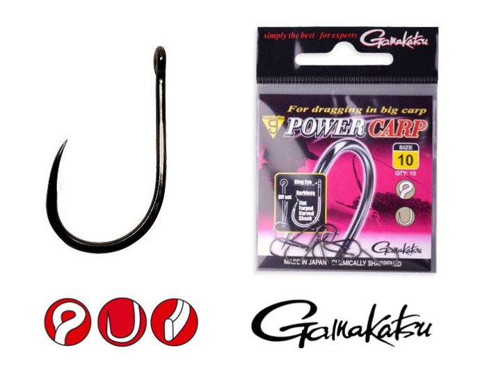 GAMAKATSU Power Carp Ring Eye BB 16-os 10db/cs