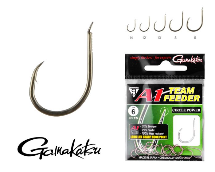 GAMAKATSU A1 Team Feeder Circle Power 6-os 15db/cs
