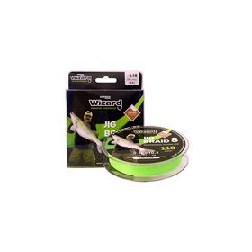ZSINÓR WIZARD JIG BRAID 0,15MM 9.1 KG 110M LIME GREEN