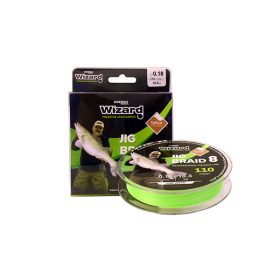 ZSINÓR WIZARD JIG BRAID 0,15MM 9.1 KG 110M LIME GREEN