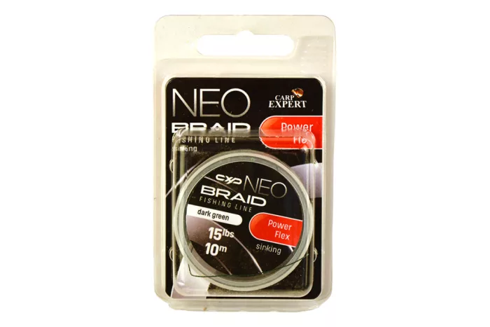 CARP EXPERT NEO POWERFLEX KOPÁSÁLLÓ FONOTT SÜLLYEDŐ ELŐKEZSINÓR 15LBS DARK GREEN 10M